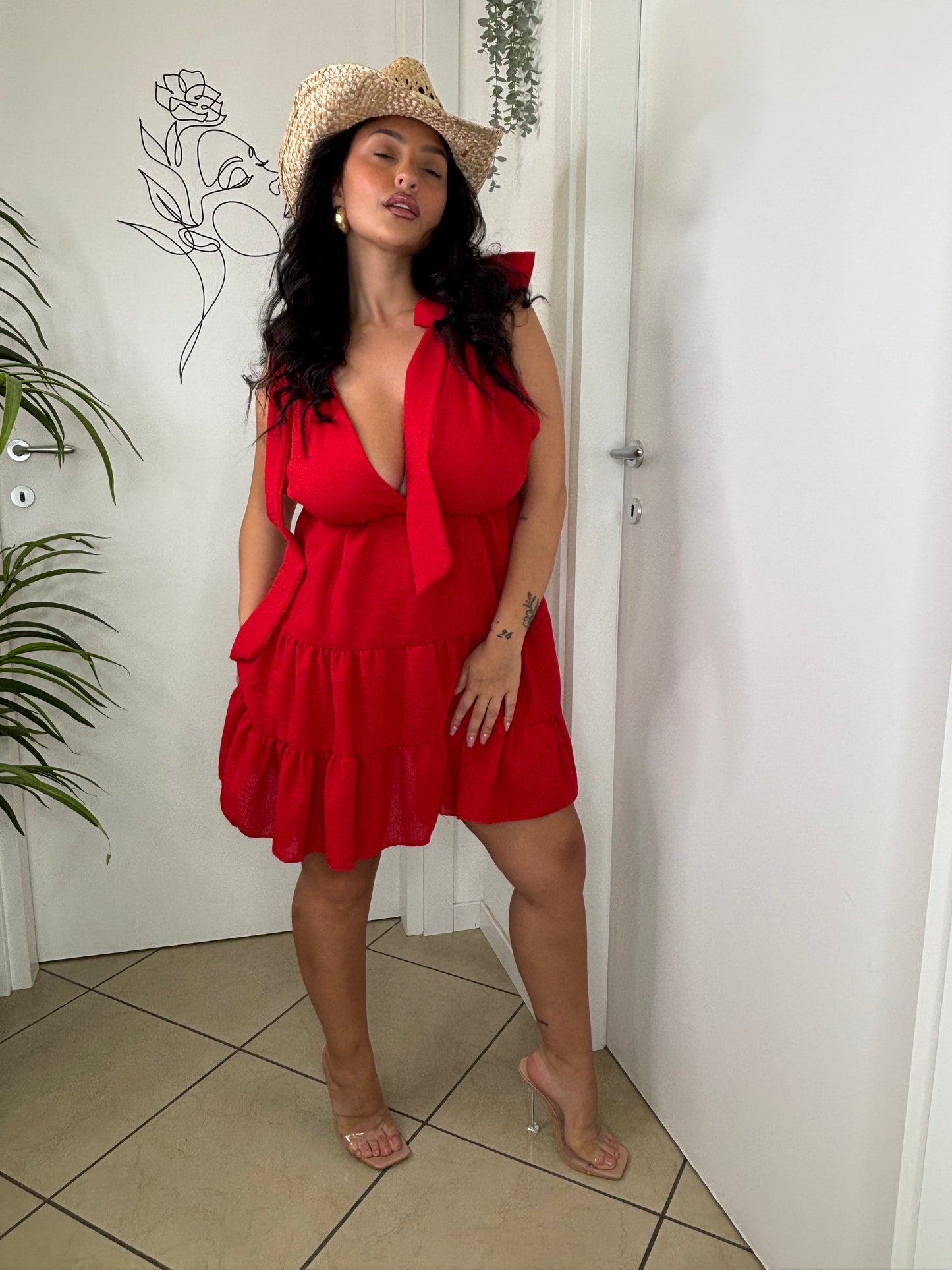 Abito Fiocco rosso