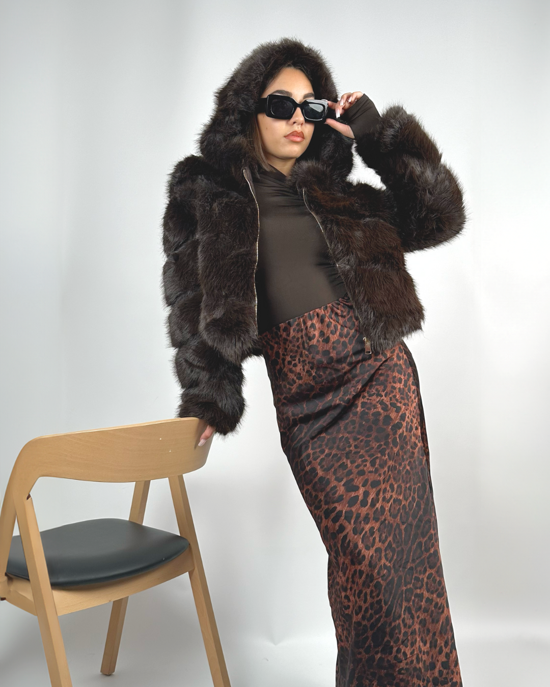 Pelliccia Eco Four Brown