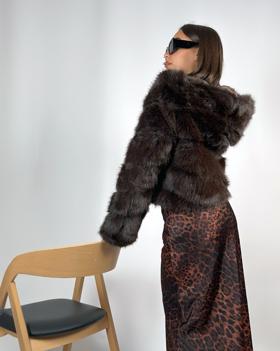 Pelliccia Eco Four Brown