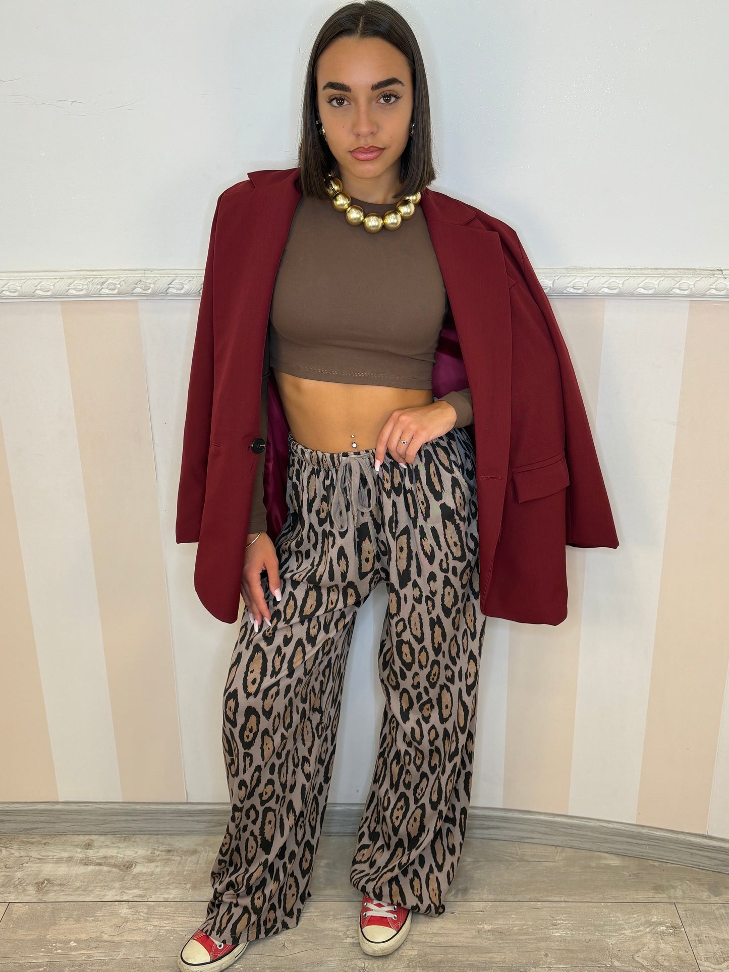 Pantalone leopardato