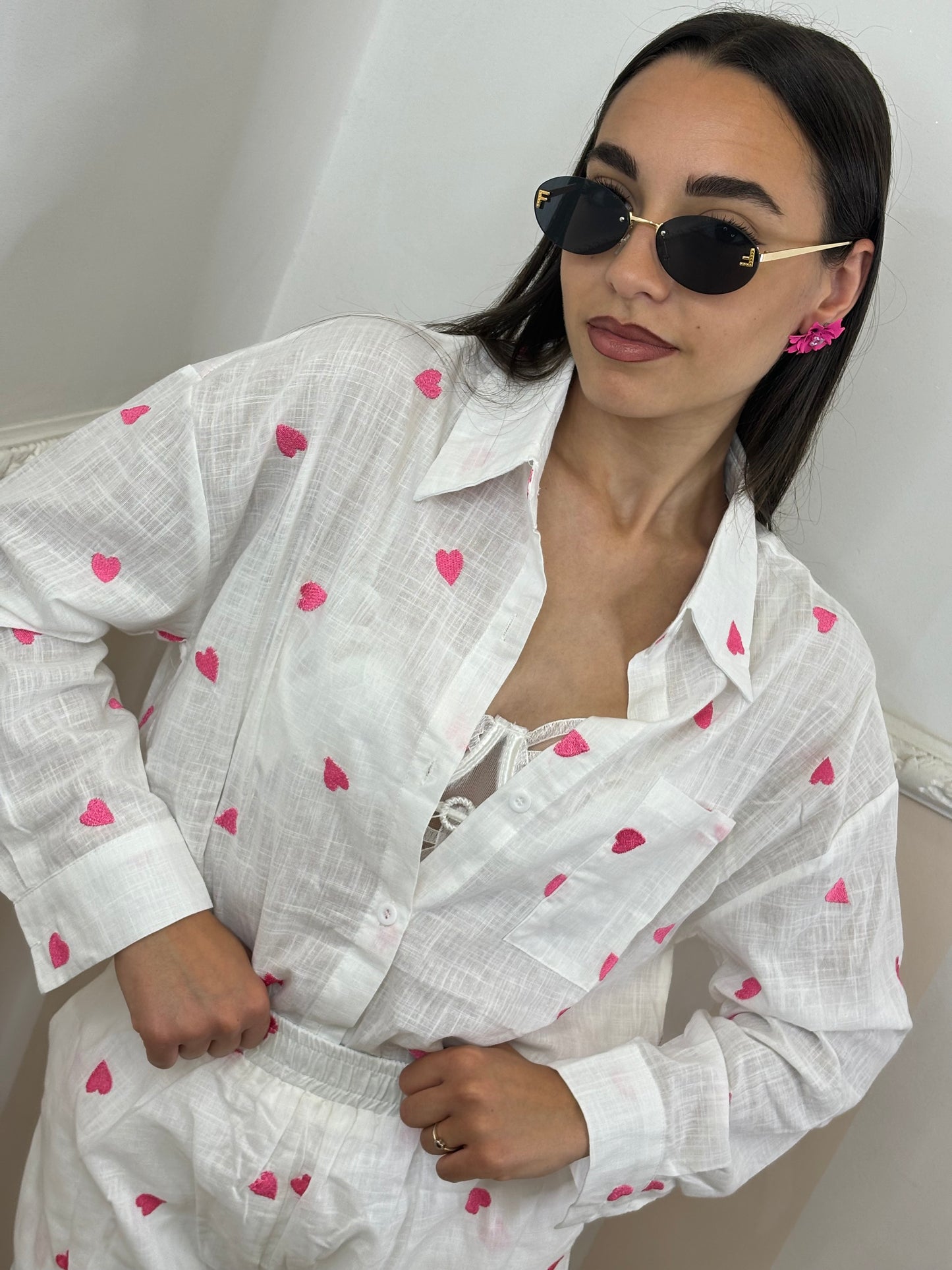 Coordinato Mon amour cuori