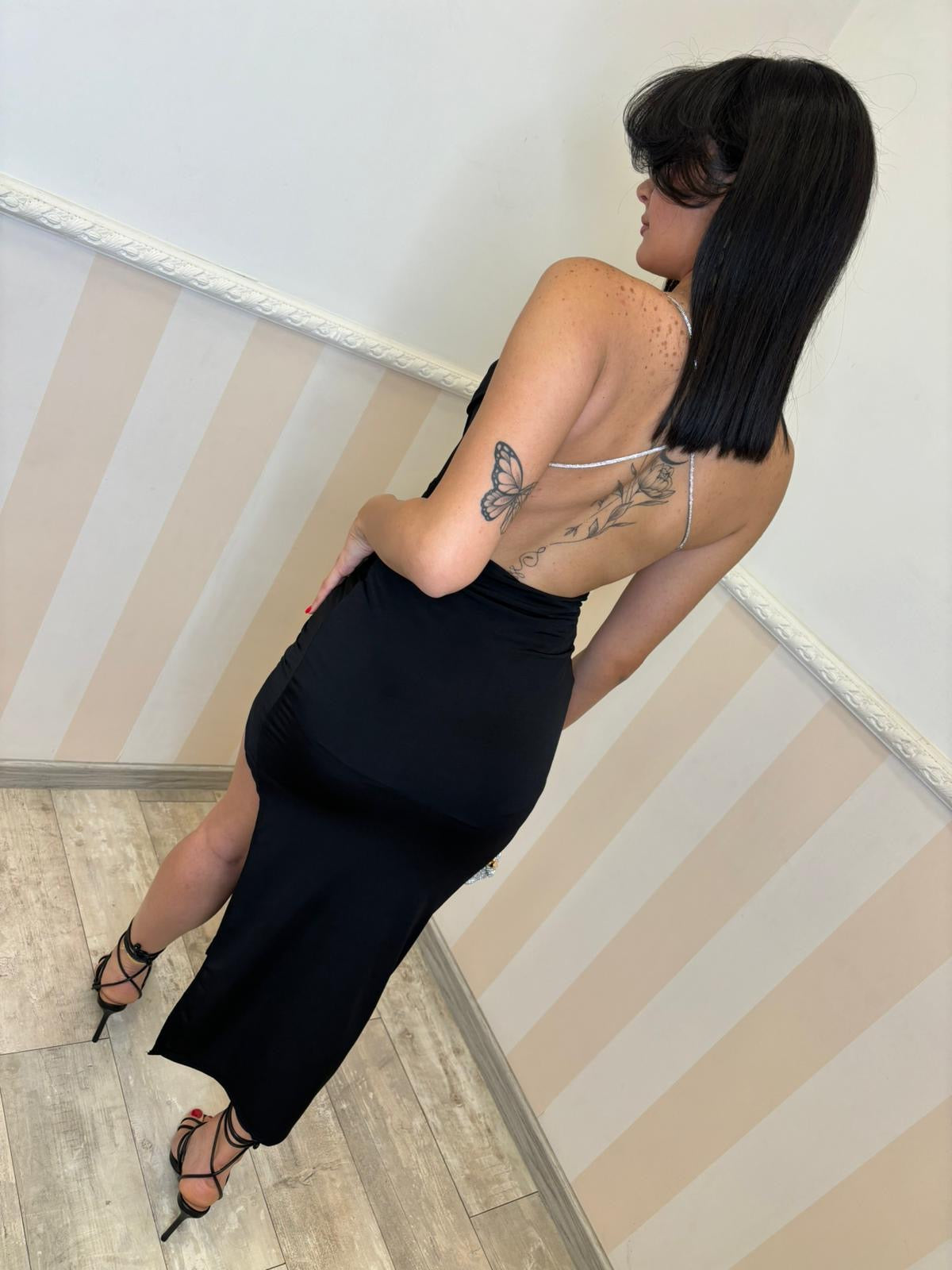 Vestito modello Shine nero
