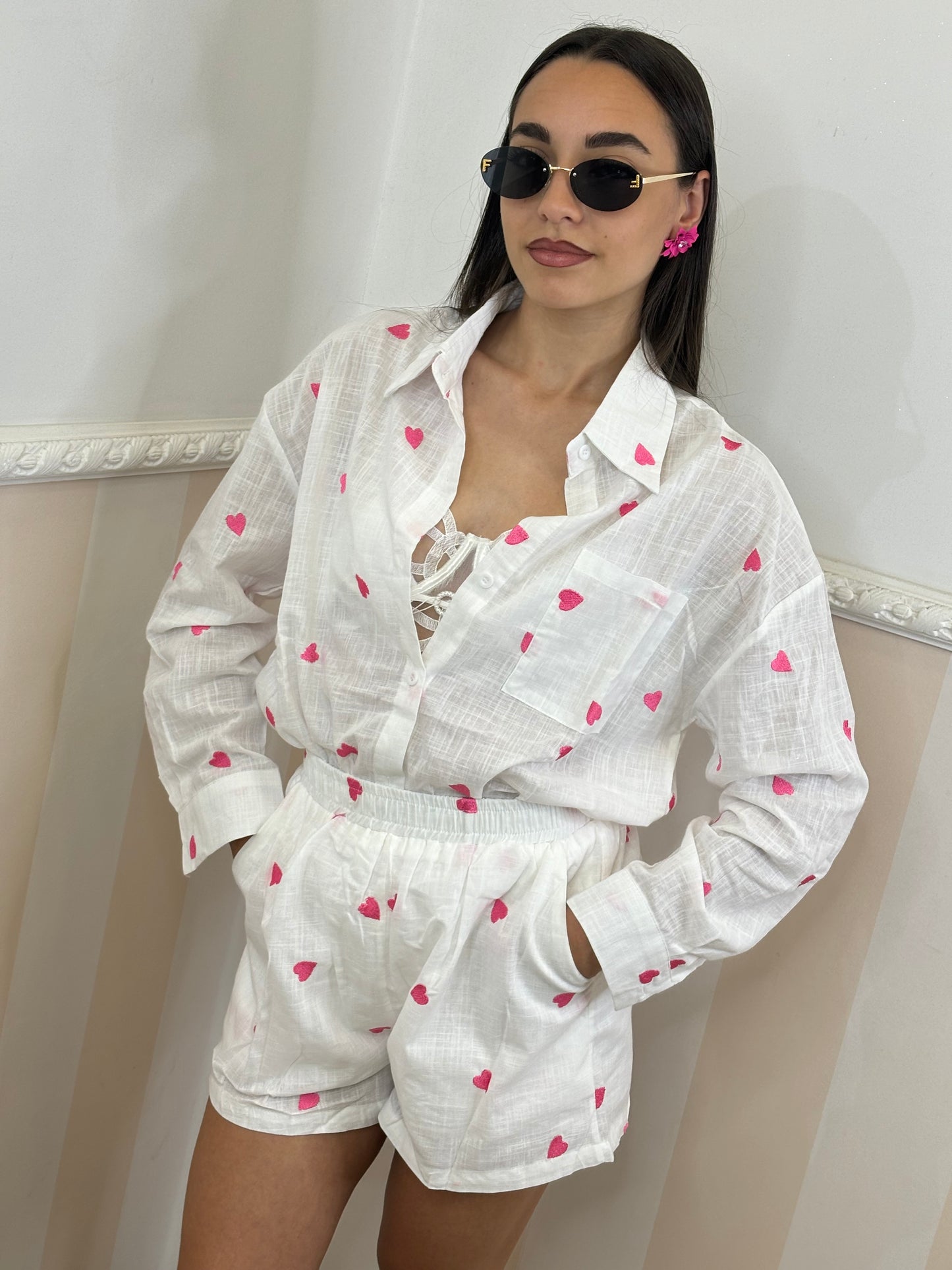 Coordinato Mon amour cuori