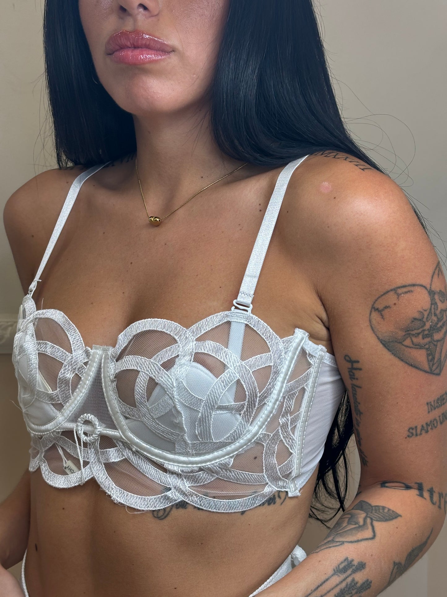 Bralette Nastrina Bianca