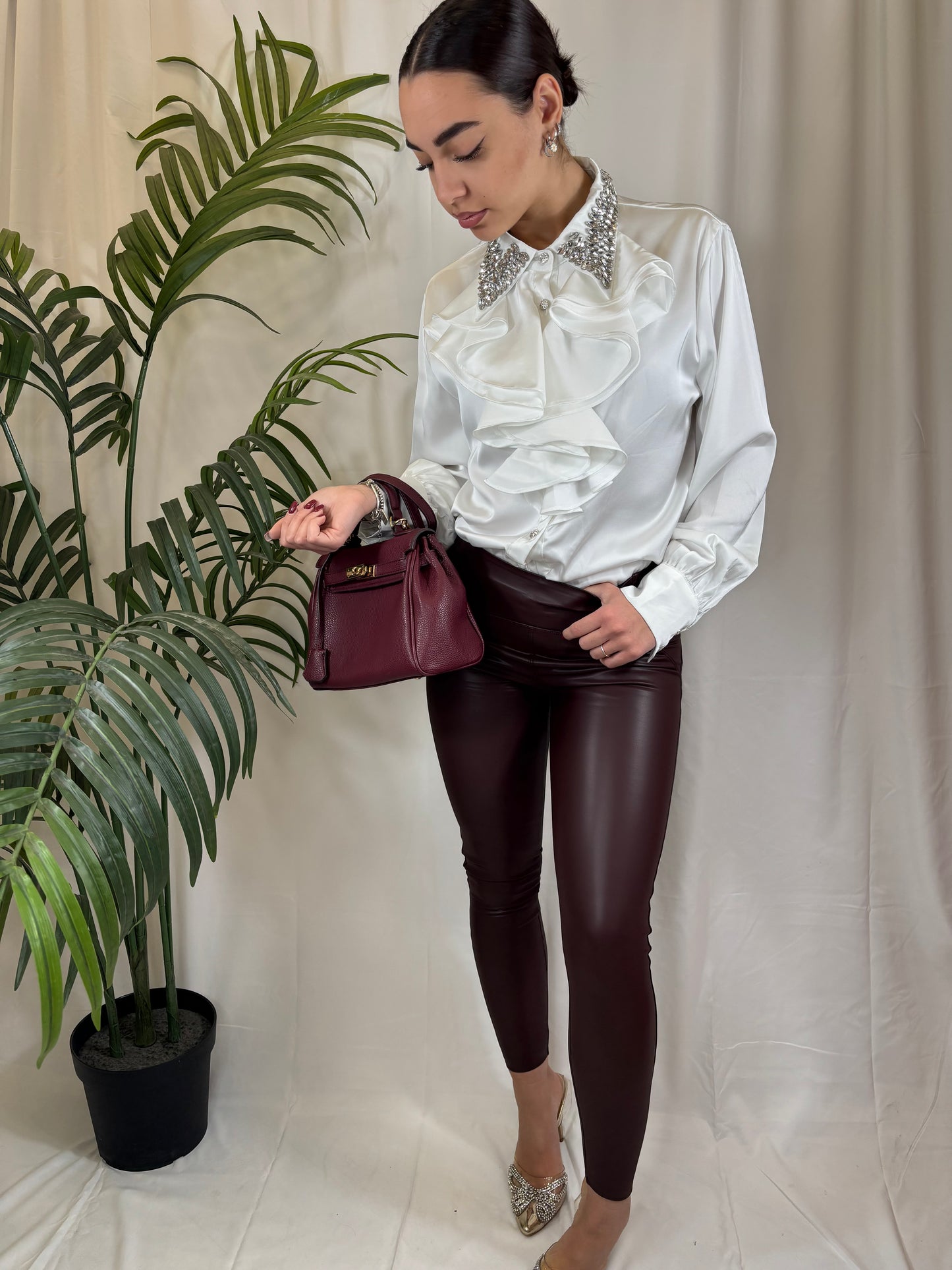 Leggings ecopelle VINACCIA