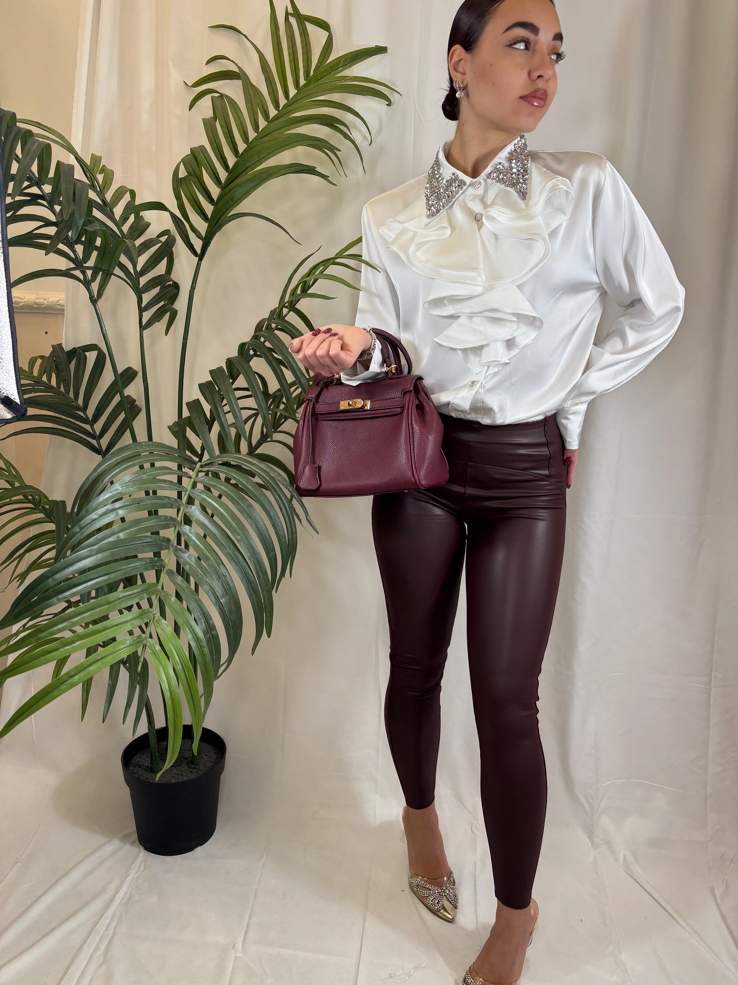 Leggings ecopelle VINACCIA
