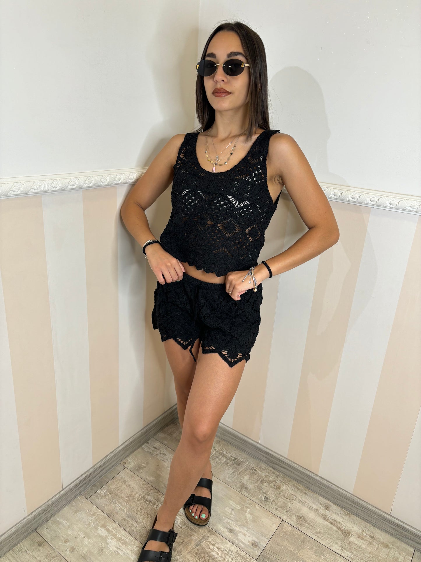 Coordinato UNCINETTO nero