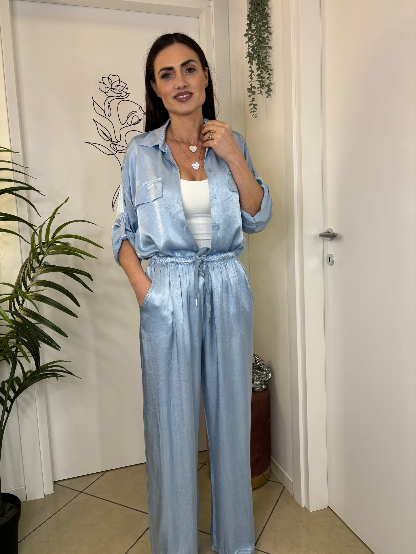 Camicia SATIN in vari colori