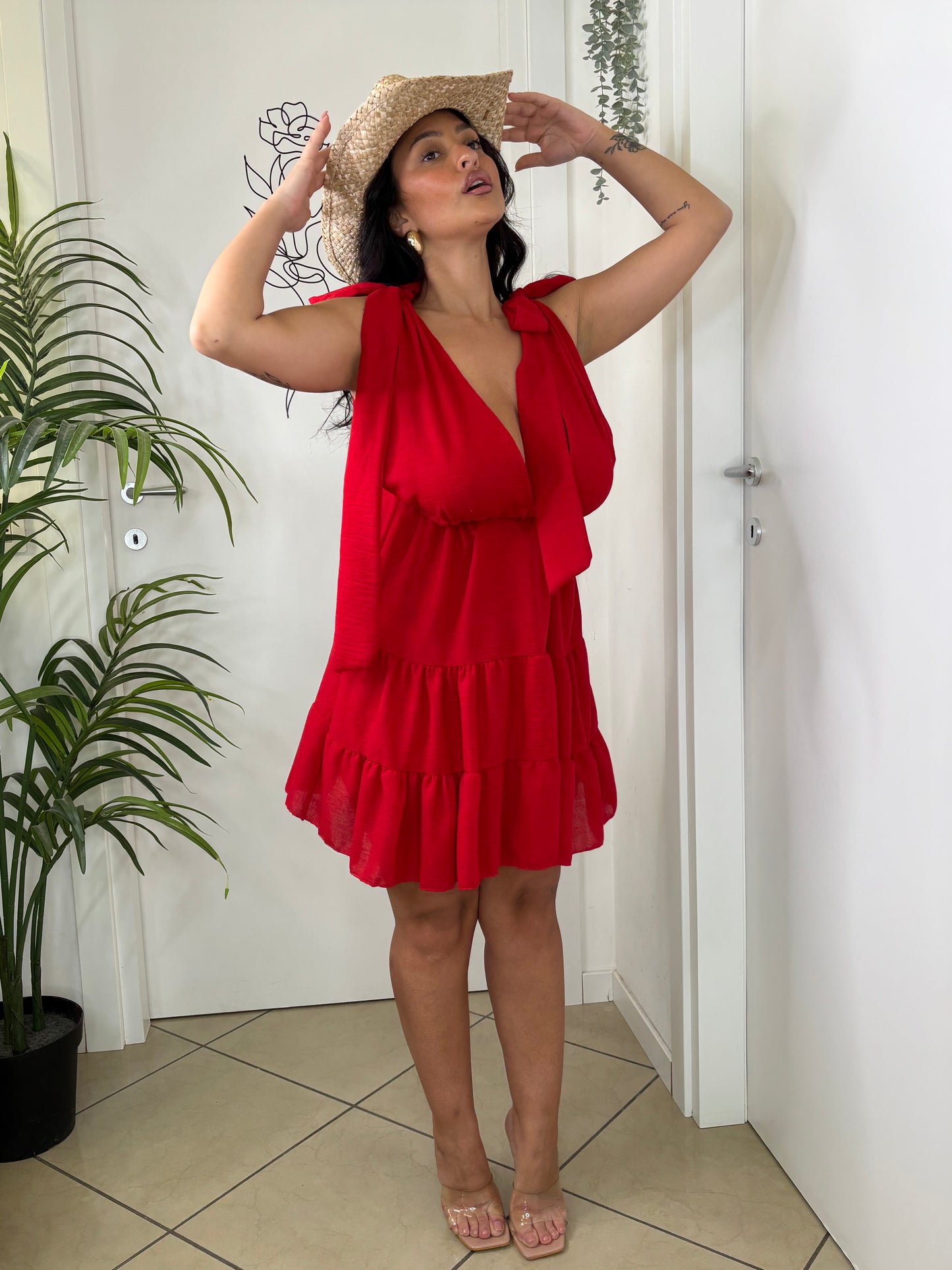 Abito Fiocco rosso