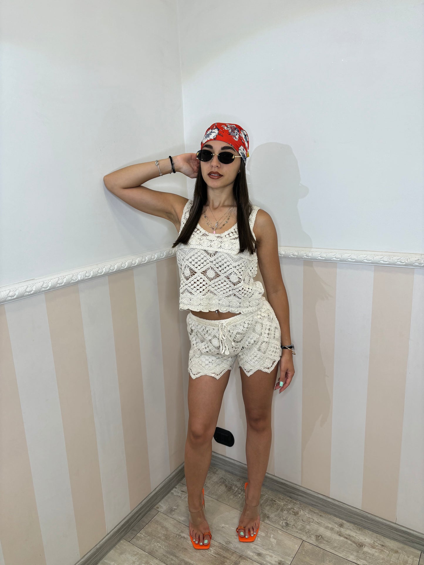 Coordinato UNCINETTO beige