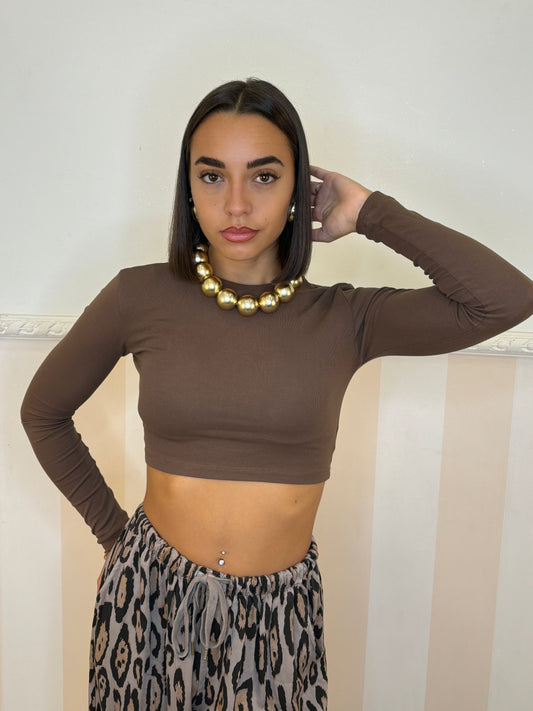 Maglia CROP BASIC vari colori LUMINA