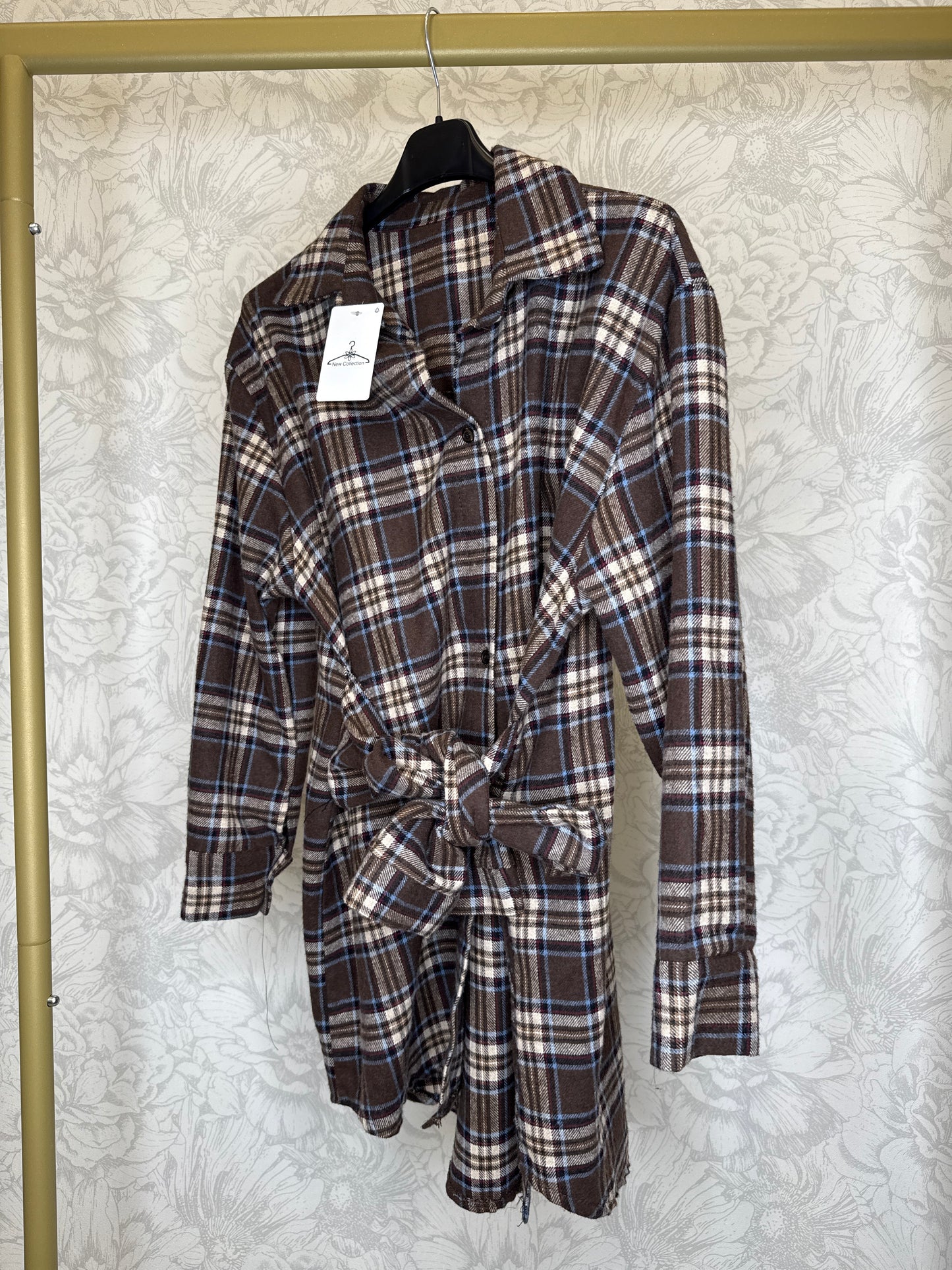 Camicia lunga A QUADRI