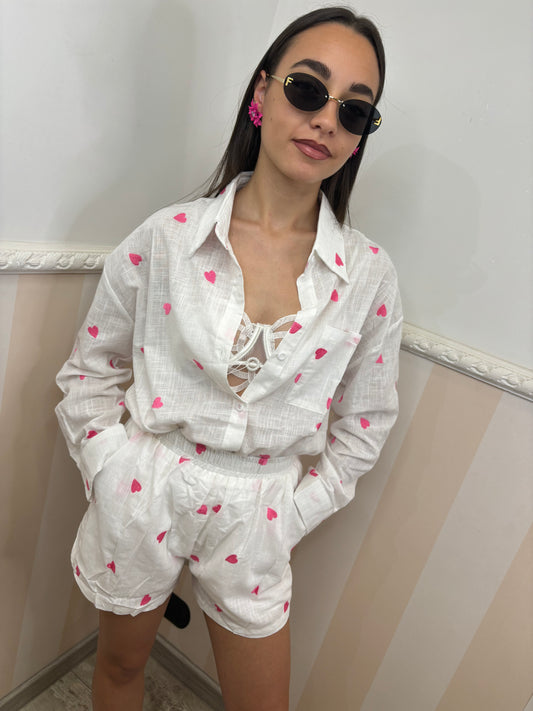 Coordinato Mon amour cuori