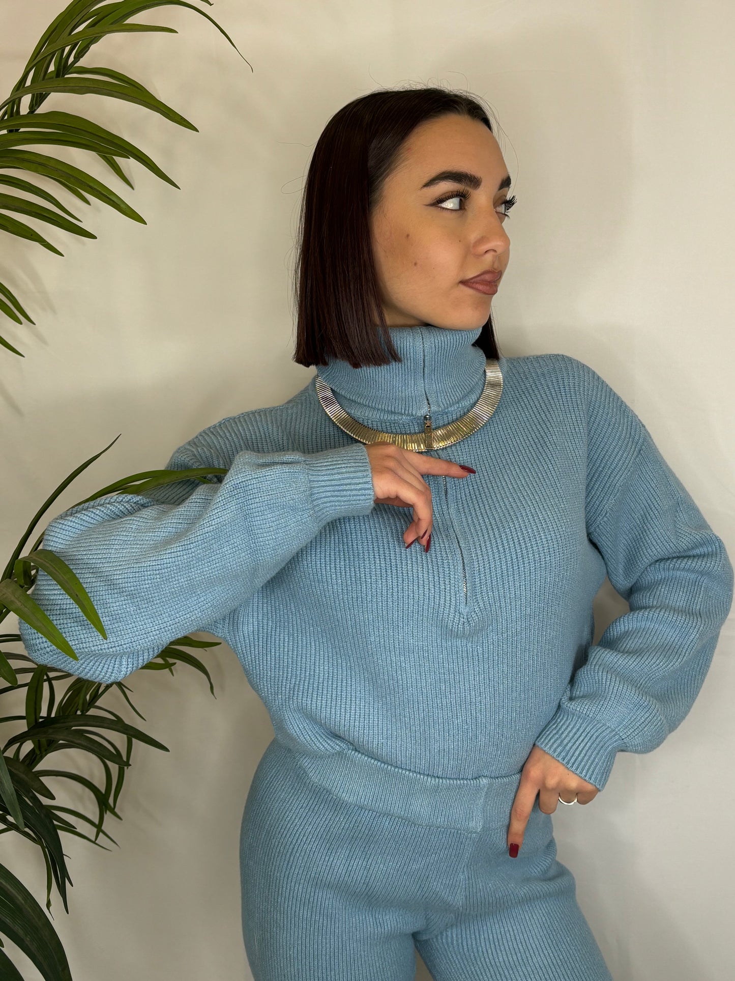 Coordinato in lana vari colori