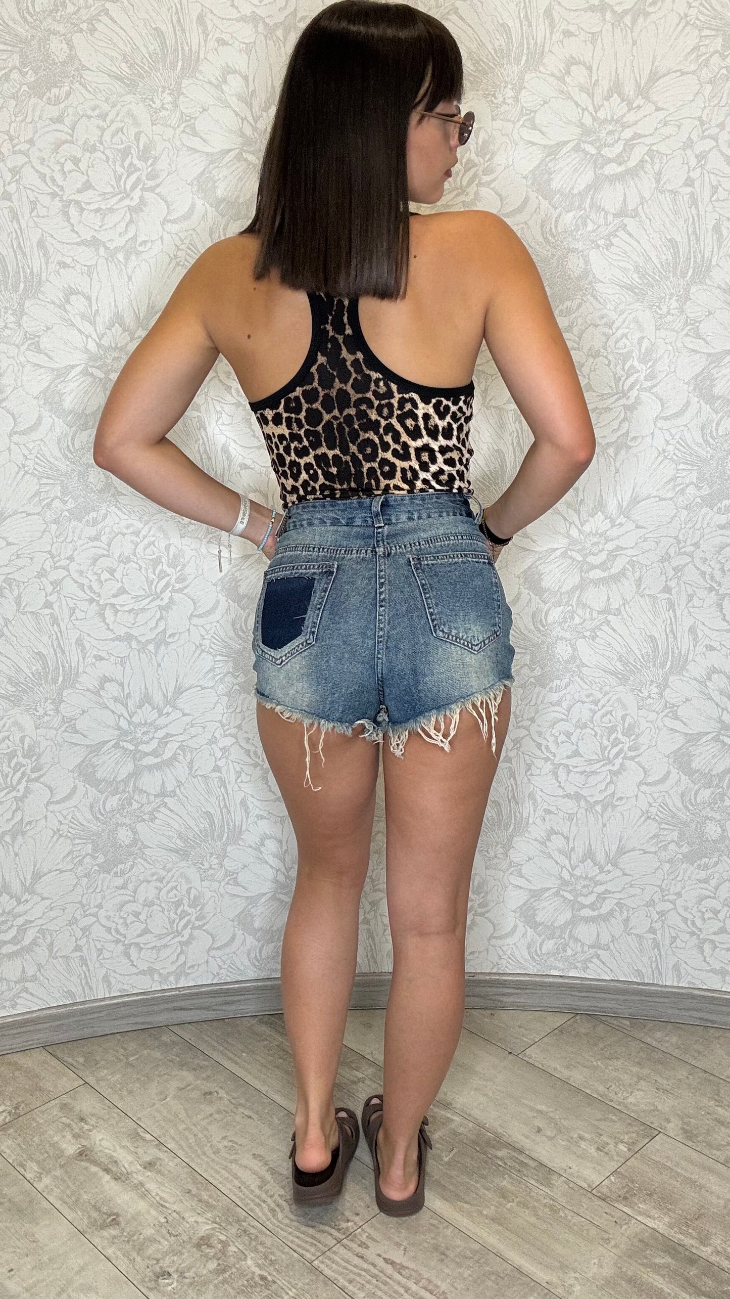 Pantaloncino in denim MACULATO