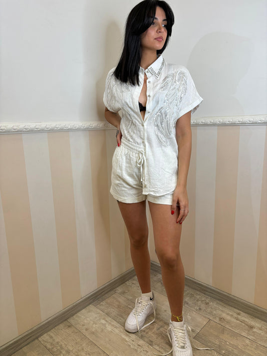 Coordinato Lino Paillettes