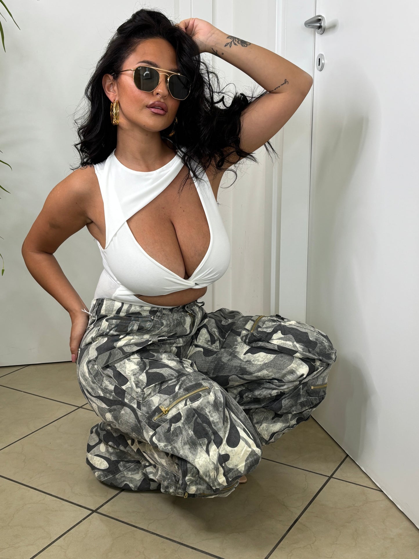 Jeans CARGO militare