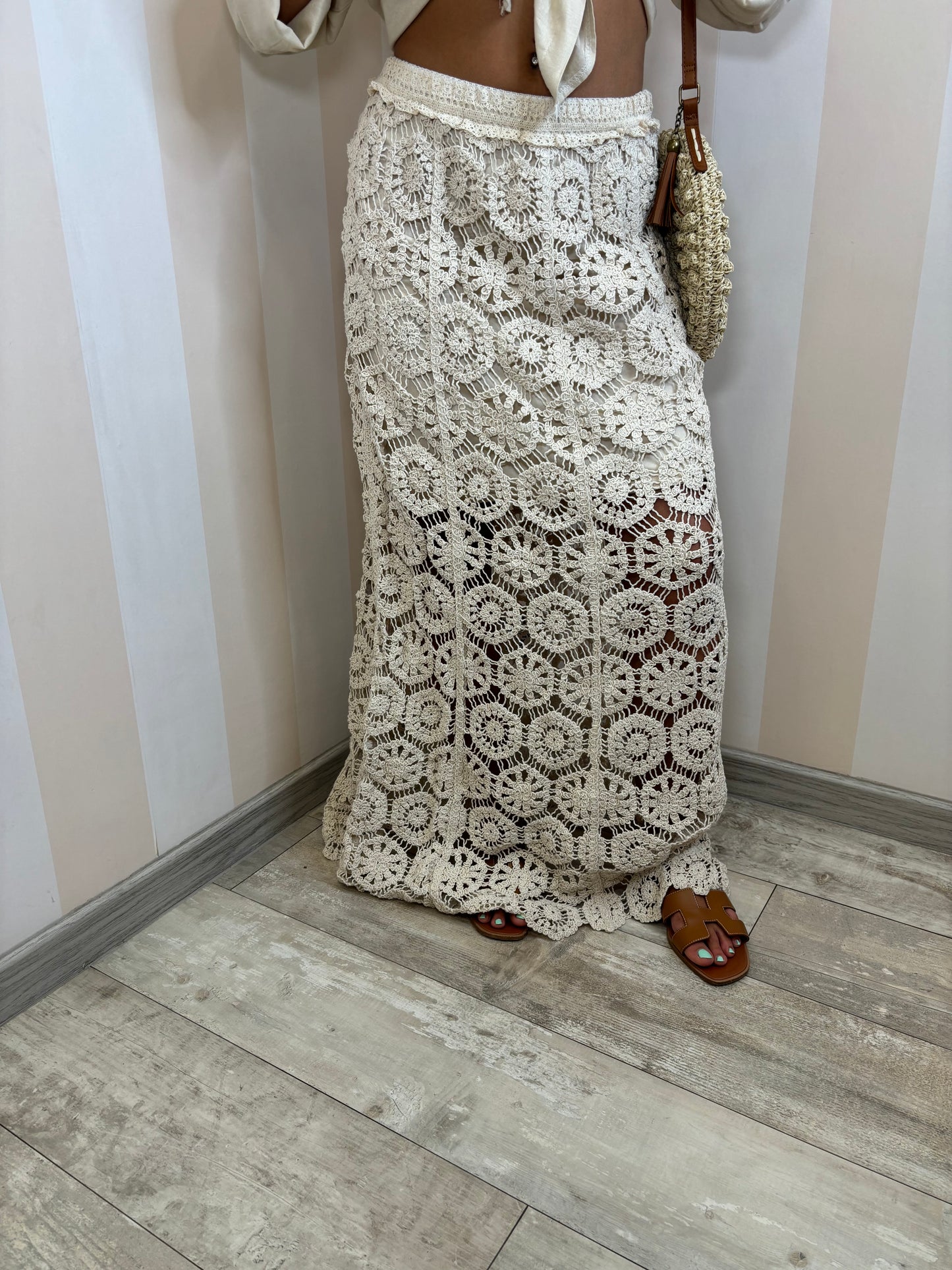 Gonna uncinetto a campana