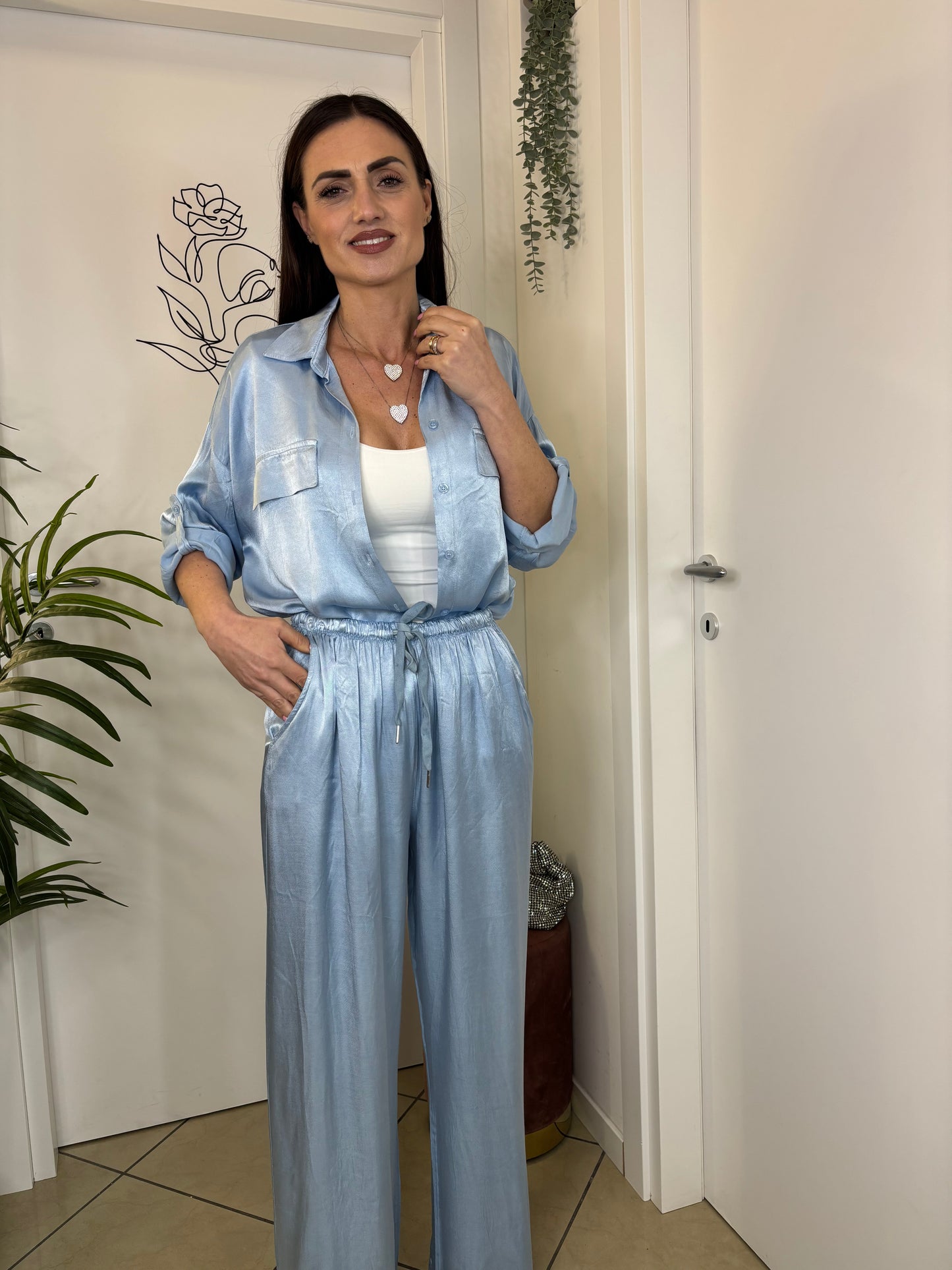 Camicia SATIN in vari colori