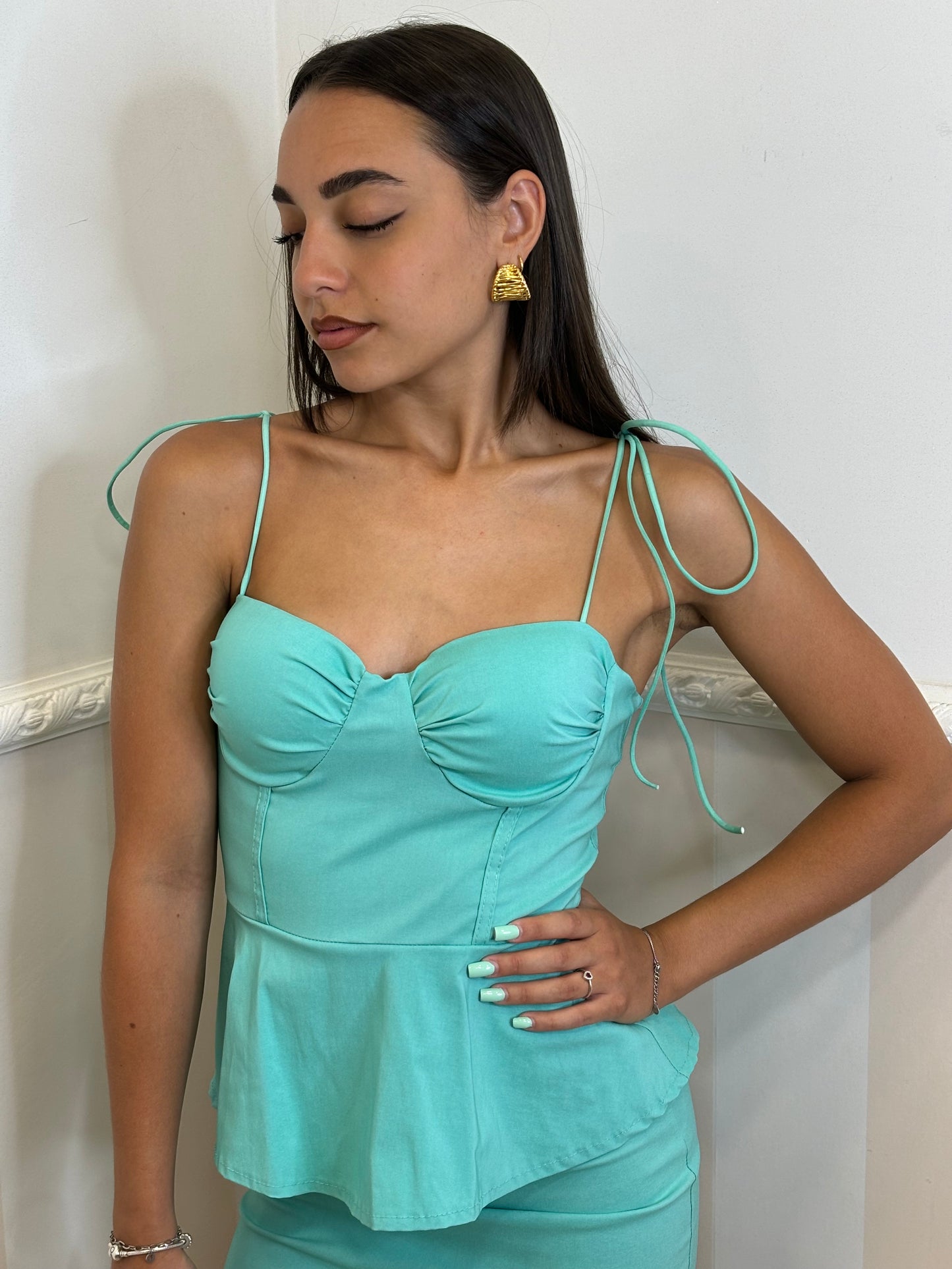 Tubino ZARA verde acqua