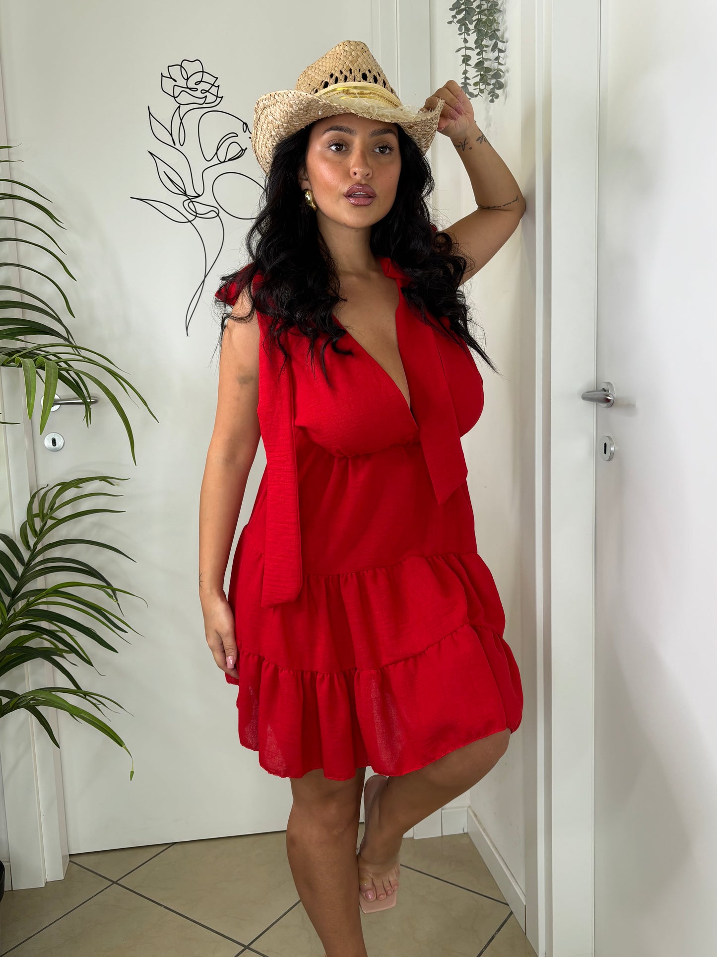Abito Fiocco rosso