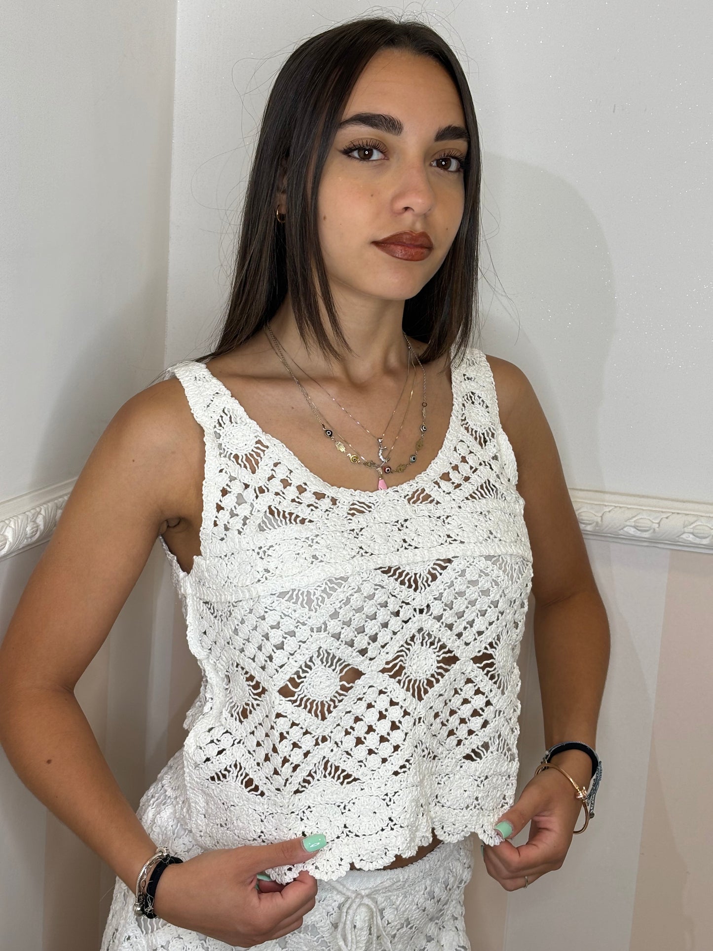 Coordinato UNCINETTO BIANCO
