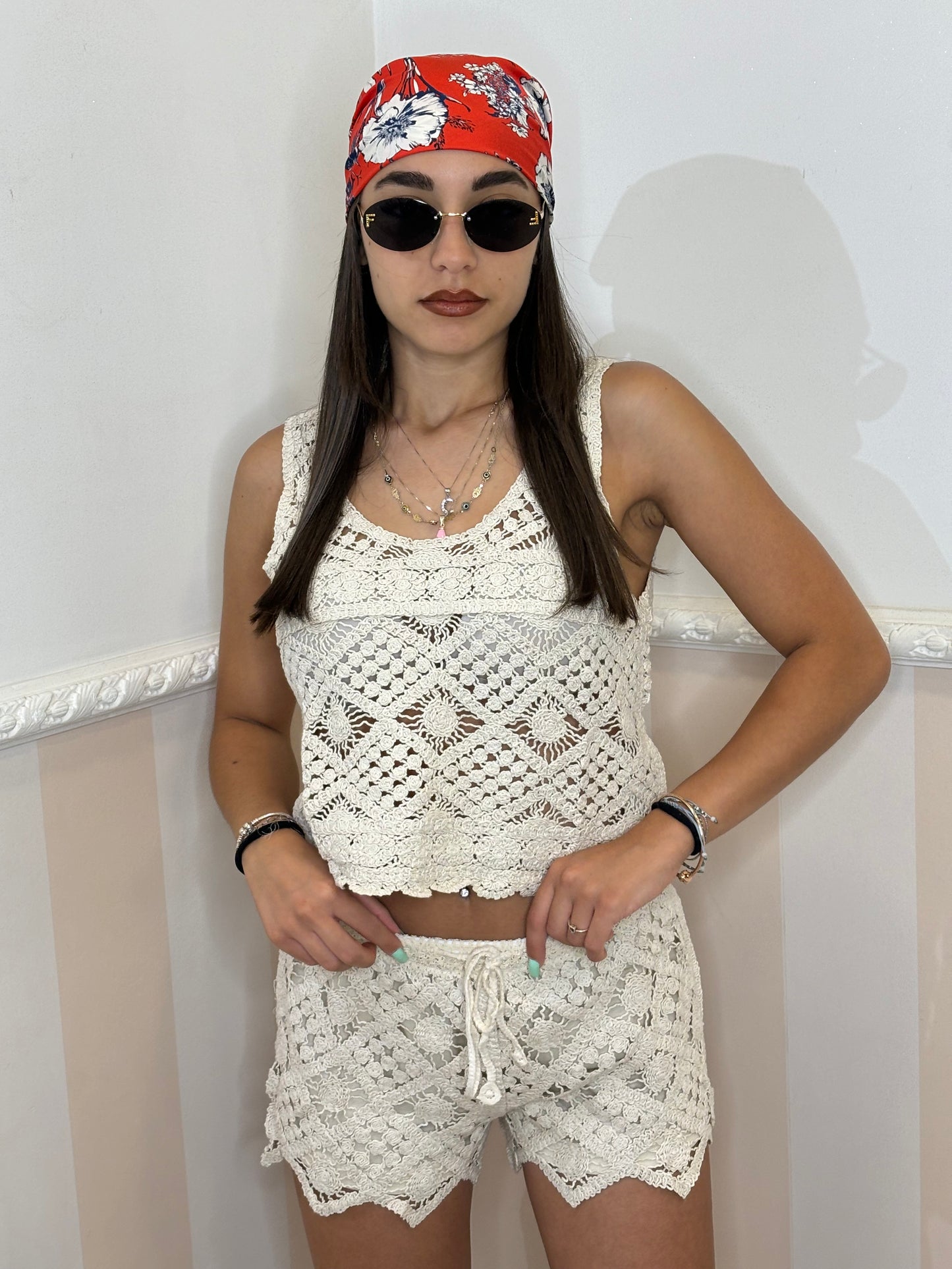 Coordinato UNCINETTO beige