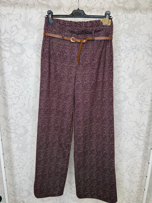 Pantalone CINTURINO bordeoux