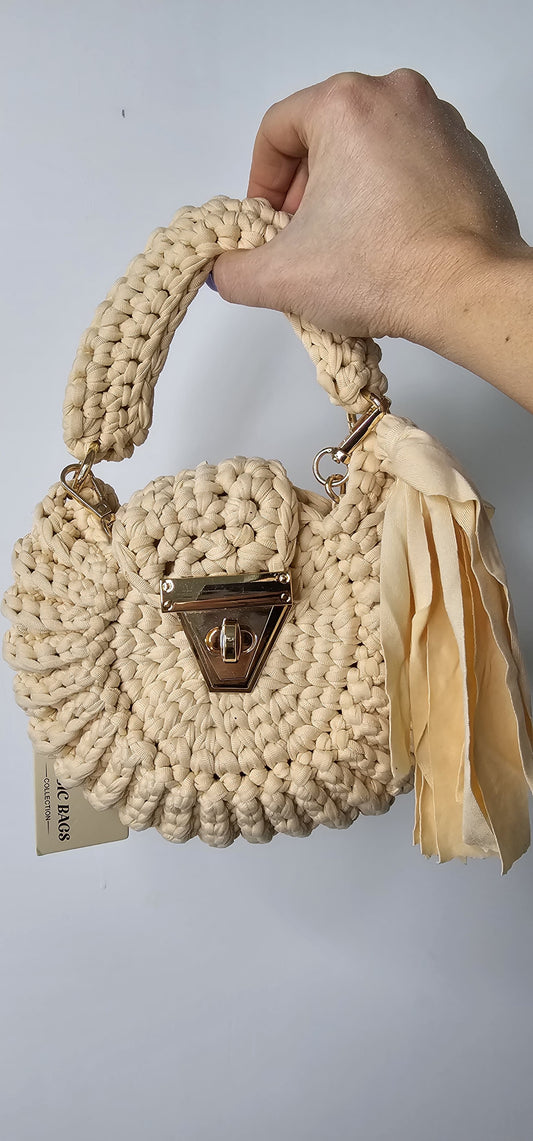 Borsa nido intrecciata