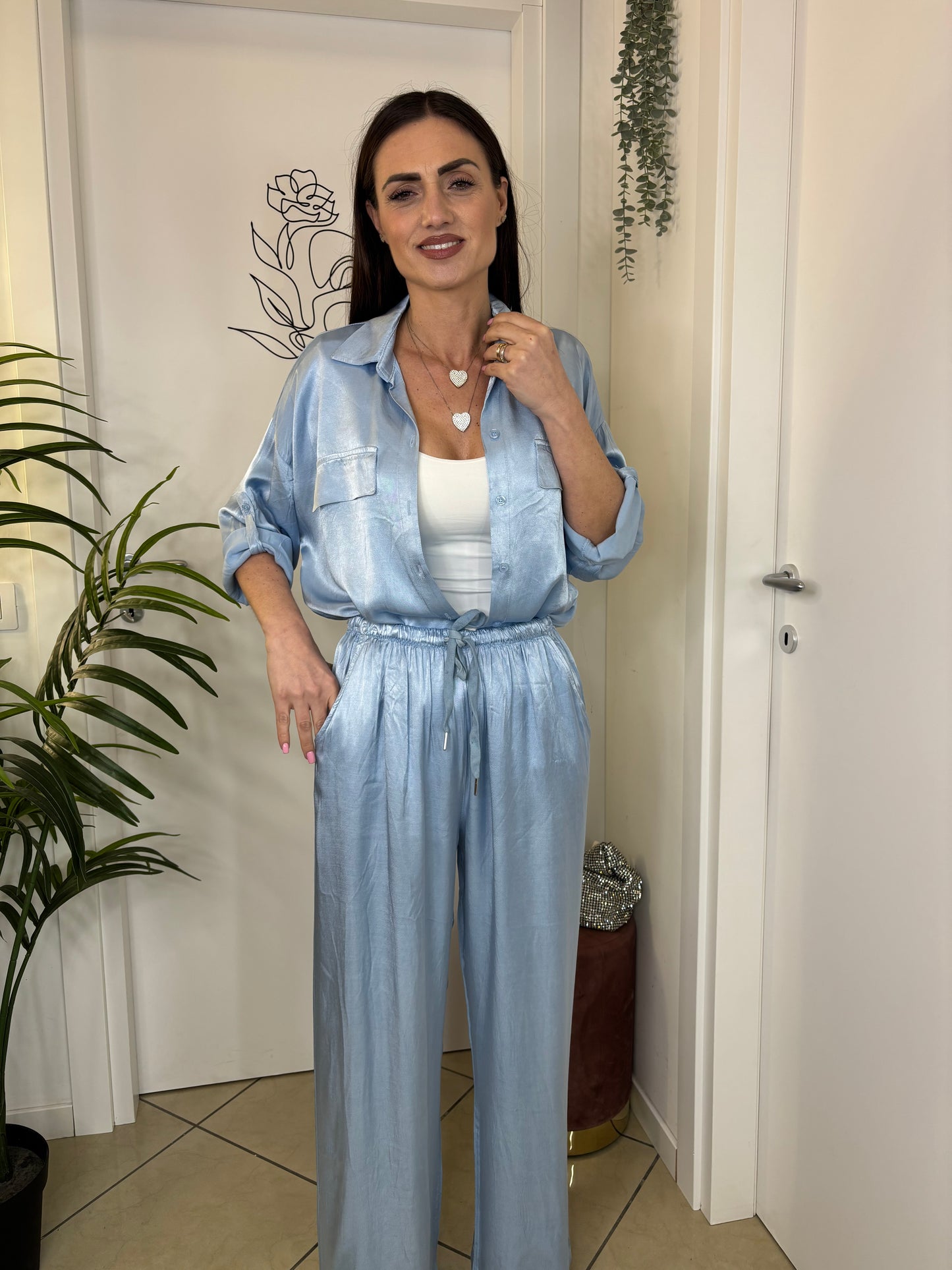Camicia SATIN in vari colori
