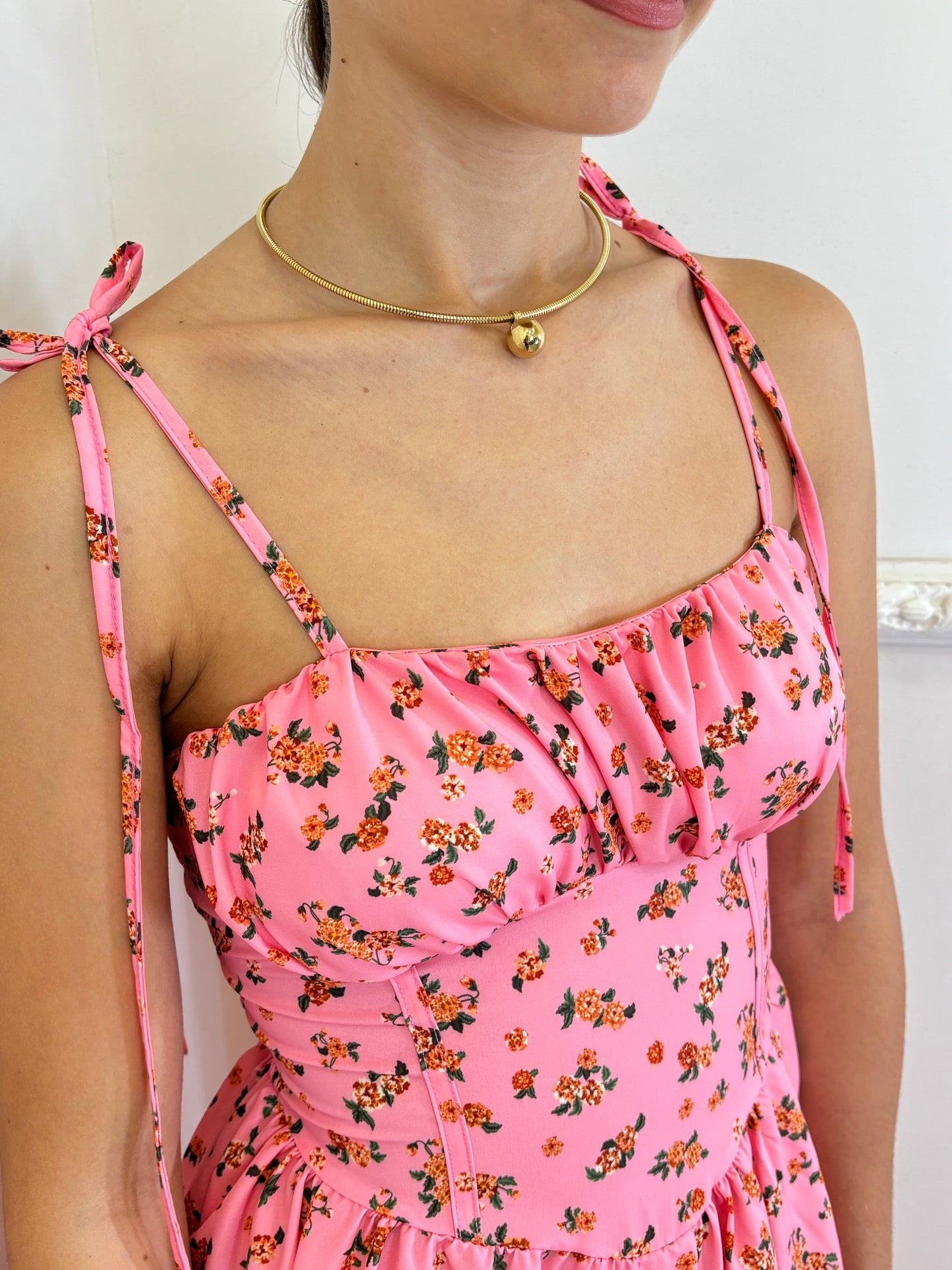 Vestito Positano rosa